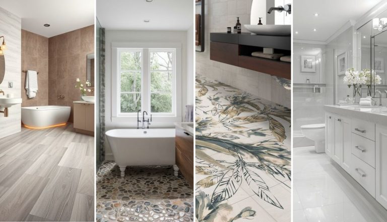 34 Inspiring Bathroom Flooring Ideas for Any Size