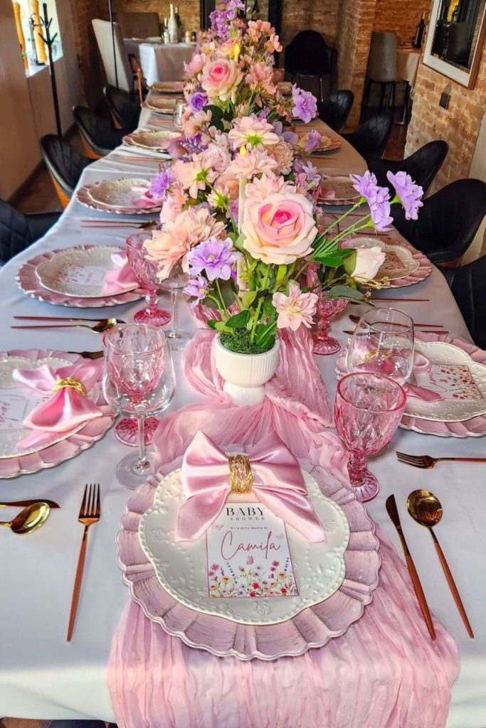 Floral frame table display