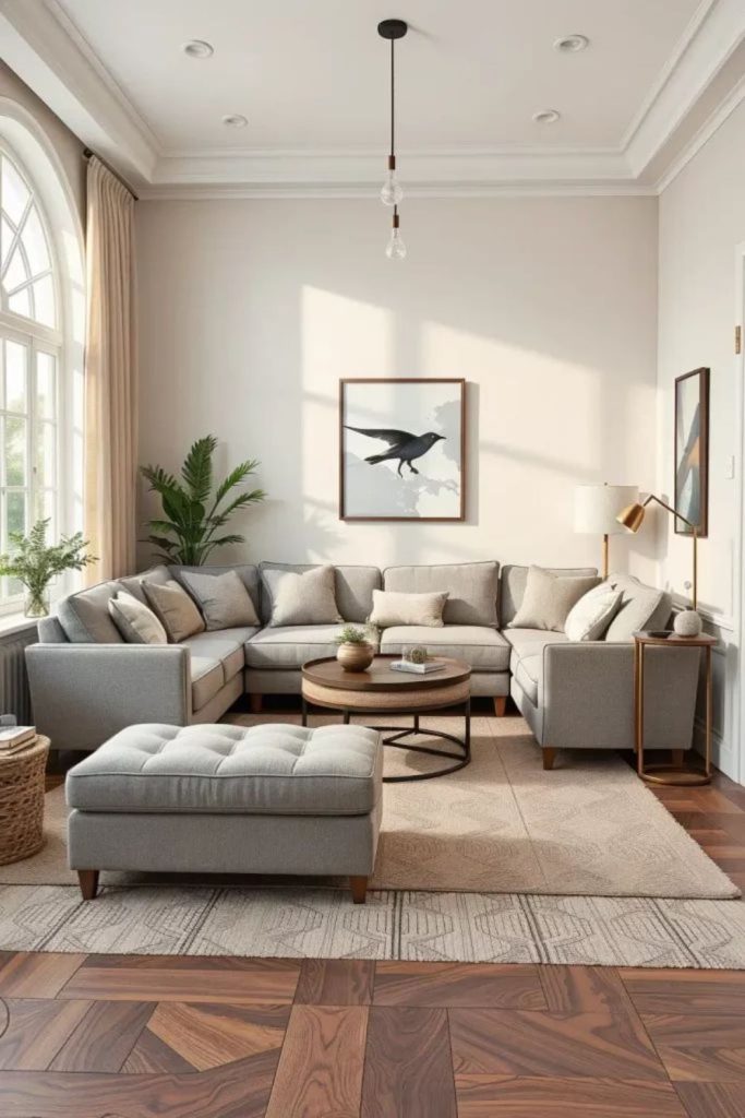 Cornered sofas intimate conversation cozy zone