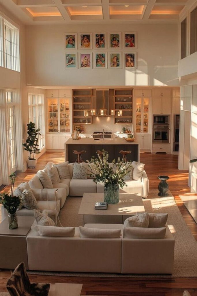 Floating layered rectangle sofas modern geometric