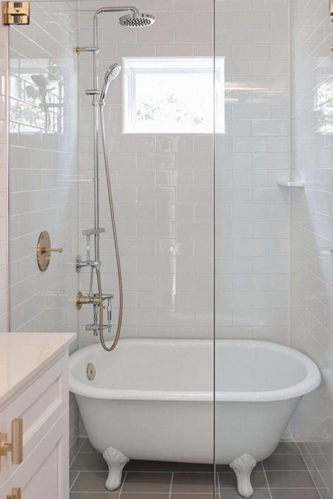 Minimal white Nordic style bathroom