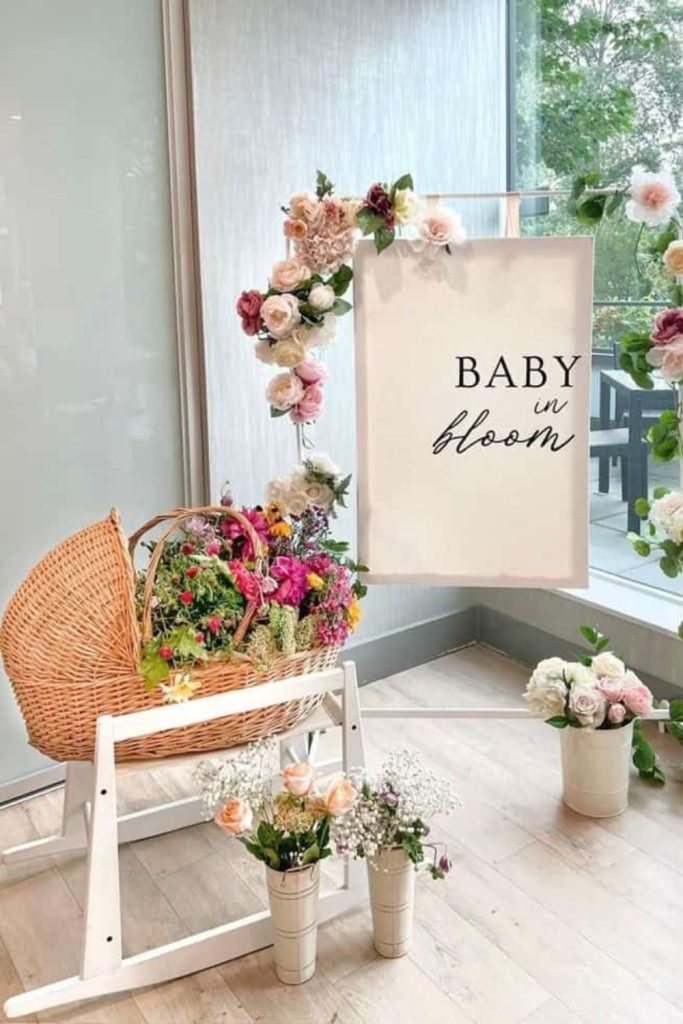 Mini wheelbarrow flower display