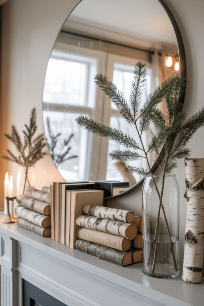 Tall clear vases single blooms