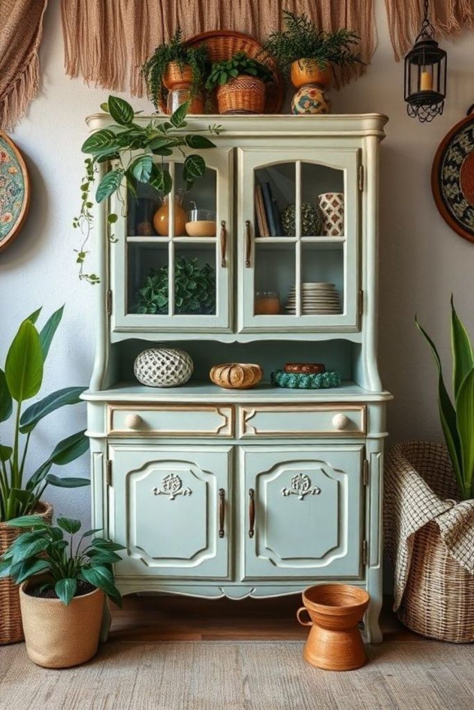 Painted vintage furniture refresh idea.