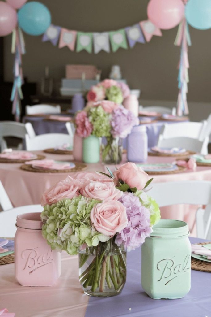 Painted pots flower trio