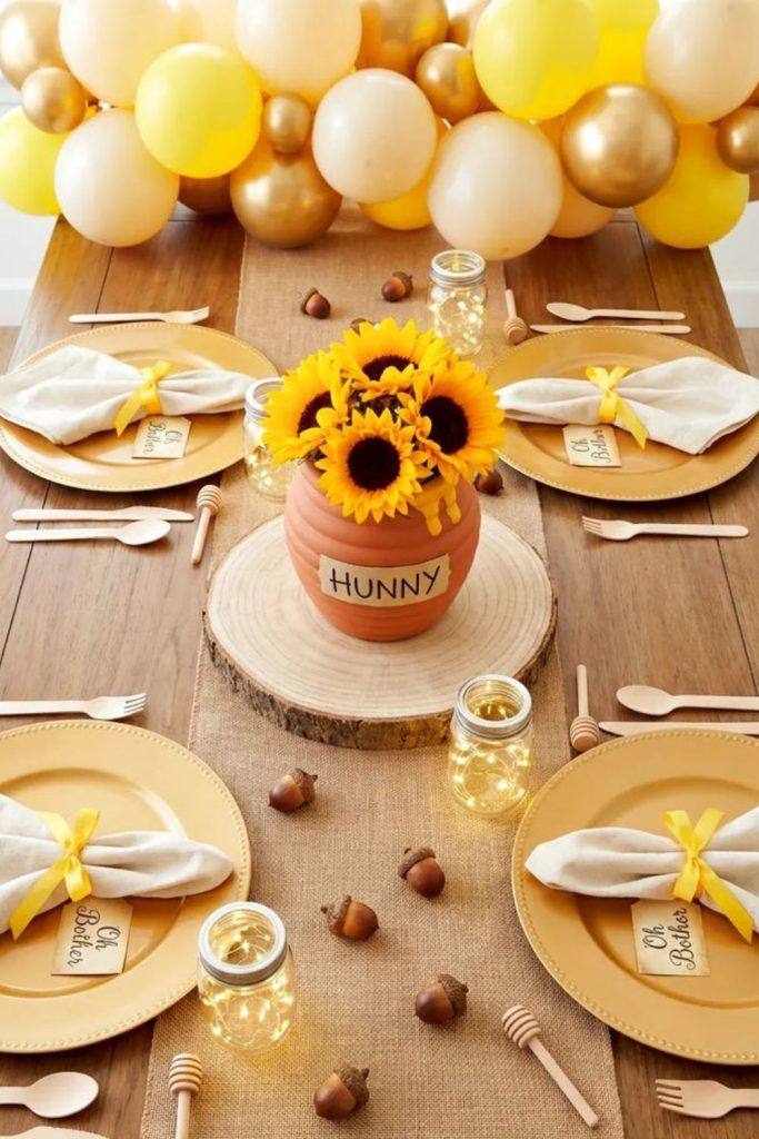 Pooh lantern glow party lighting.