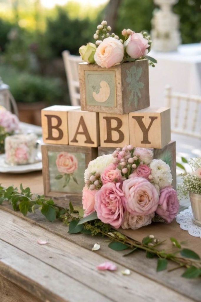 Rose gold flower boxes