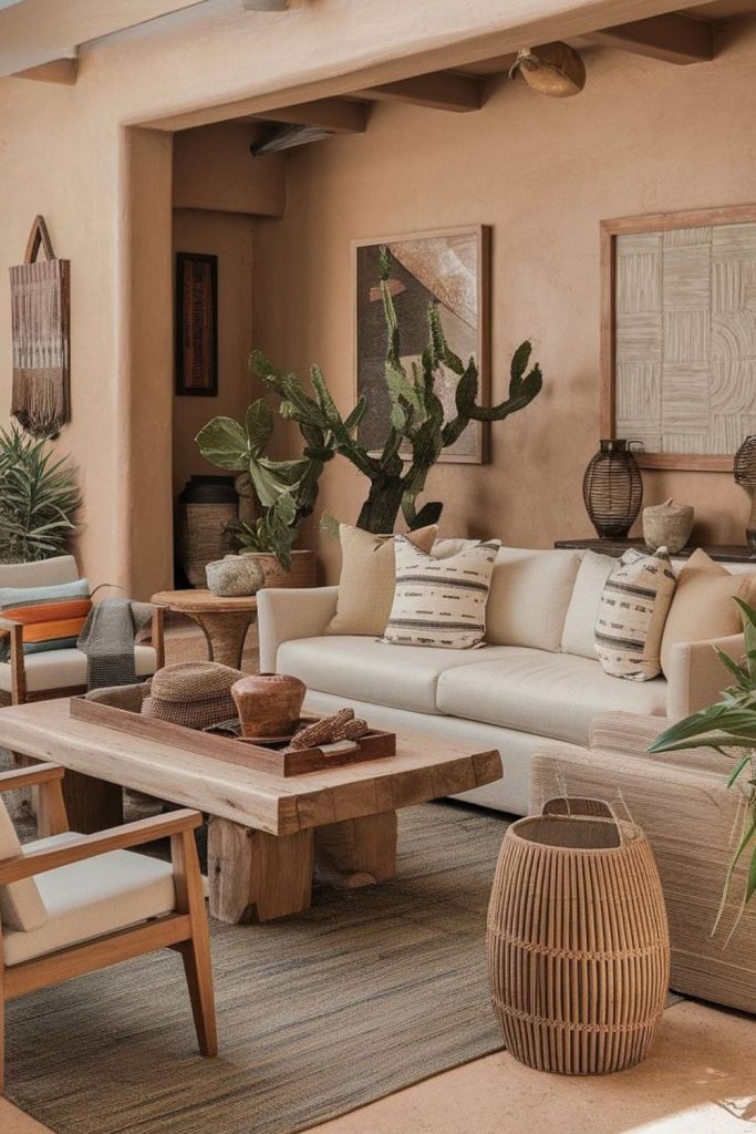 Warm southwestern desert inspired décor