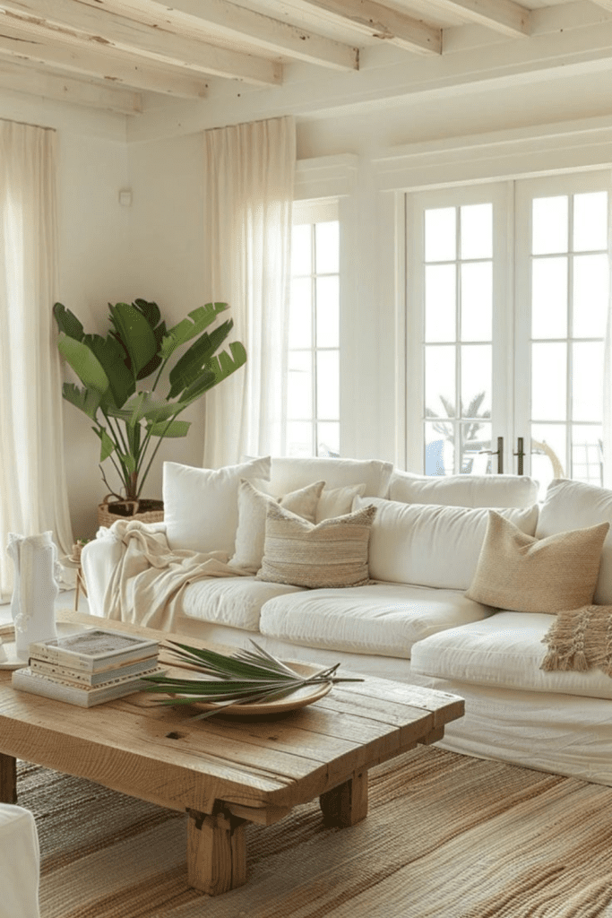 Breezy light-filled coastal living room