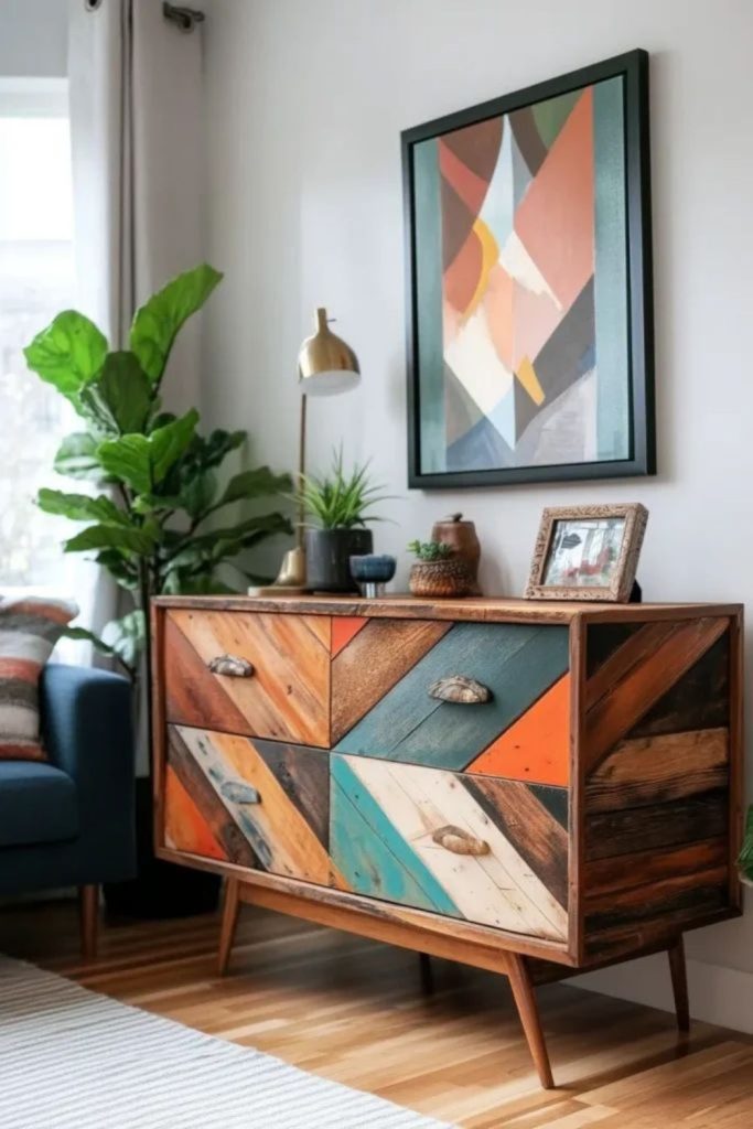 Repurposed furniture gaining quirky renewed style.