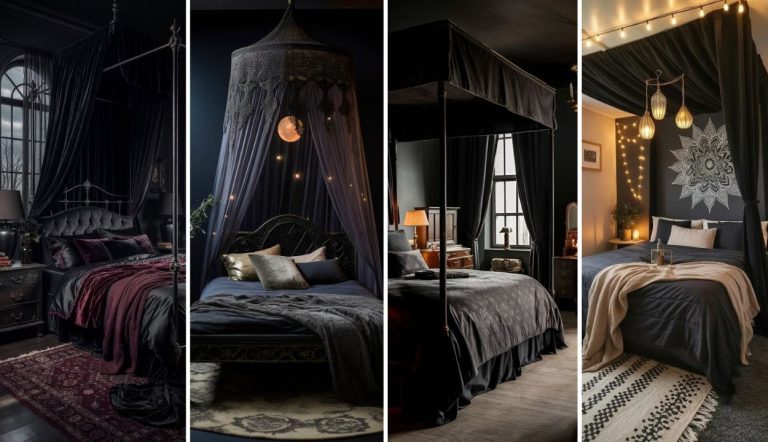 30 Black Canopy Bedroom Ideas