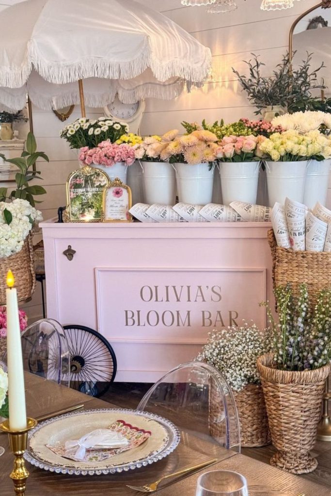 Carnival themed vibrant bloom bash.