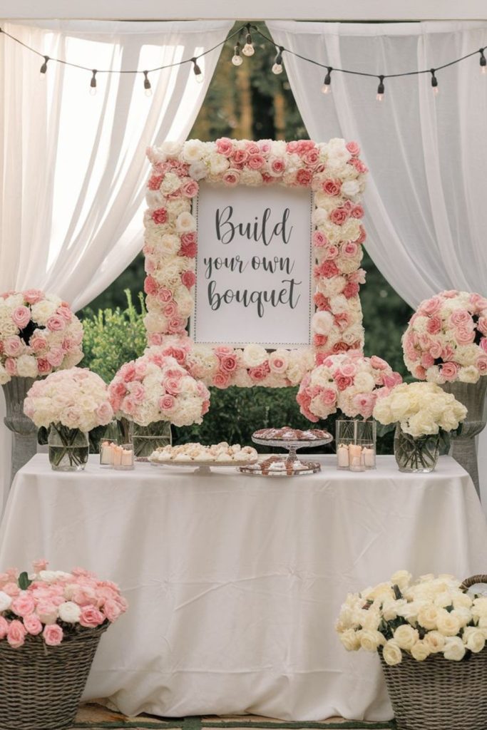 Crystal clear acrylic modern bloom bar.