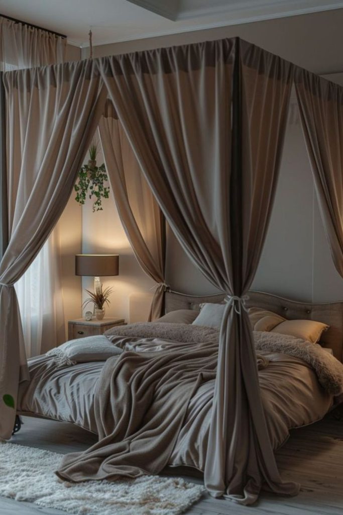 Soft gray veils foggy textured rugs