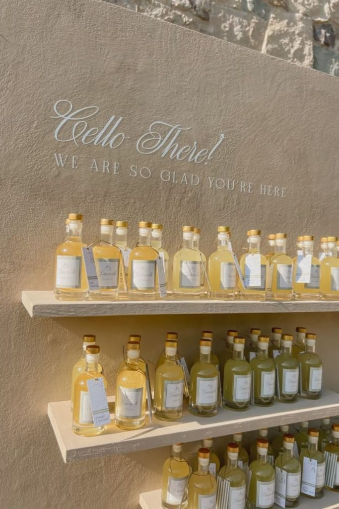 Glass bottles message scroll unique seating chart.