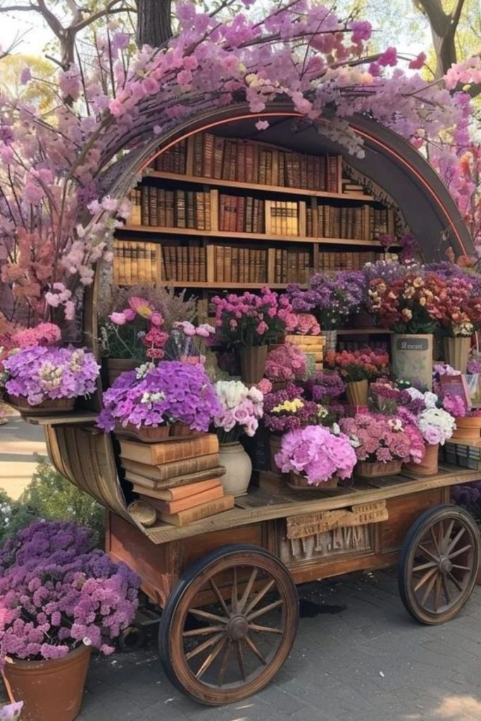 Lavender stalks swaying in misty air