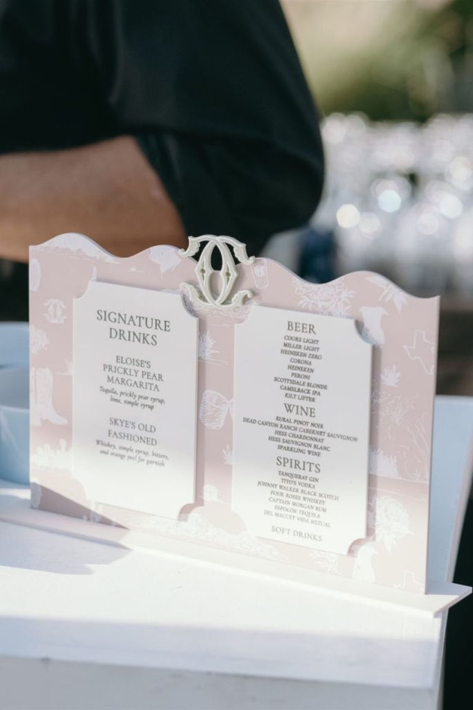 Layered paper cut artistic bar sign