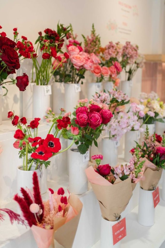 Velvet roses spilling lavishly from corners