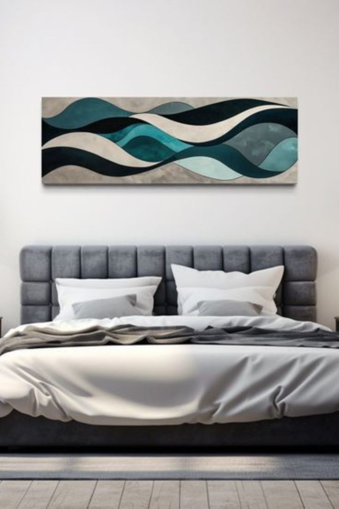 Dark twisted lines over gradient space