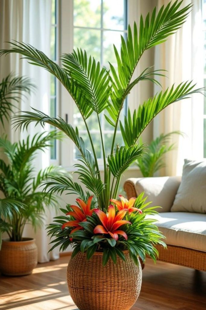 Large monstera heliconia jungle energy