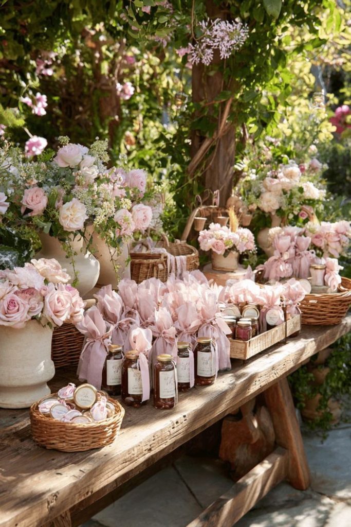 Vintage romance candlelit bloom bar.