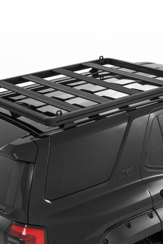 Aluminum cross rail mounted gear storage system