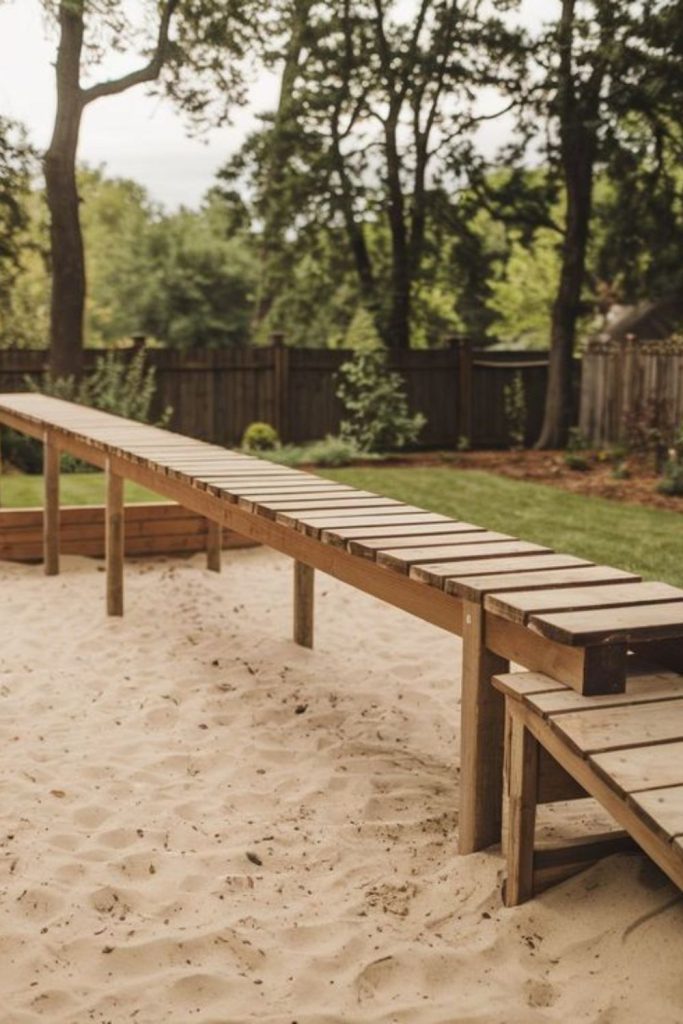 Balance beam trail kids coordination backyard walking challenge