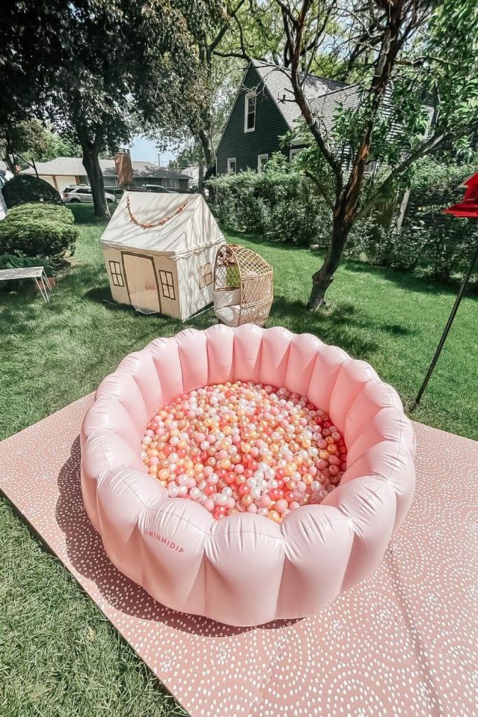 Foam play pit kids soft blocks backyard fun zone