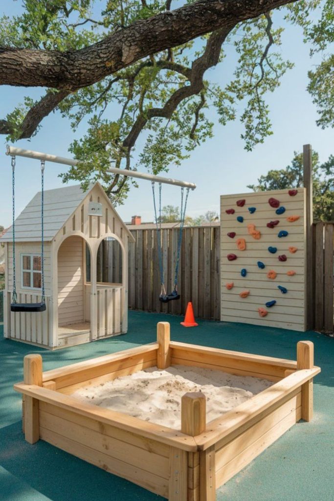 Sand treasure cove kids digging castles backyard play