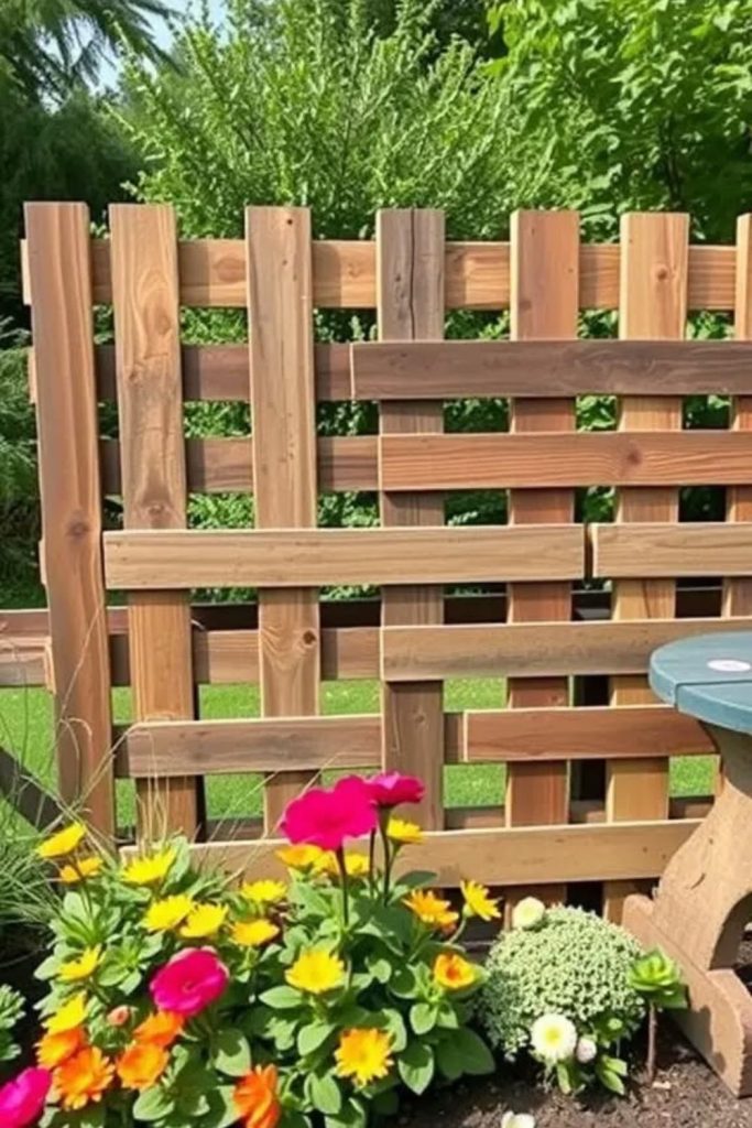 Cardboard panel temporary privacy fence