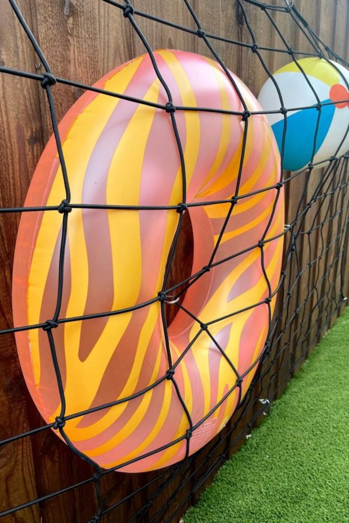 Cargo net wall sling float storage
