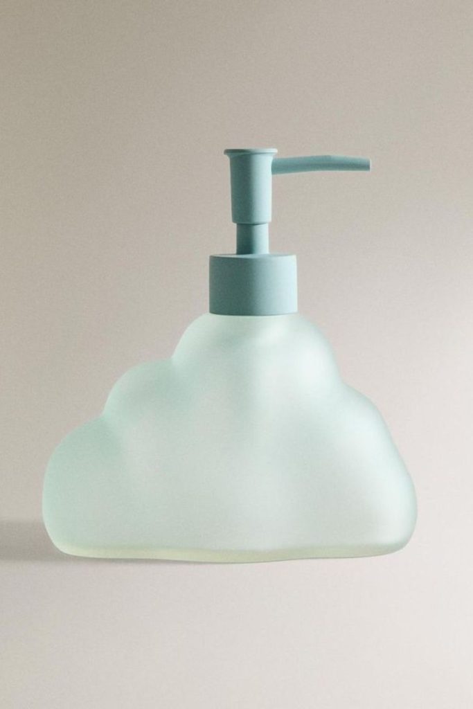Ceramic cloud artistic soap dispenser