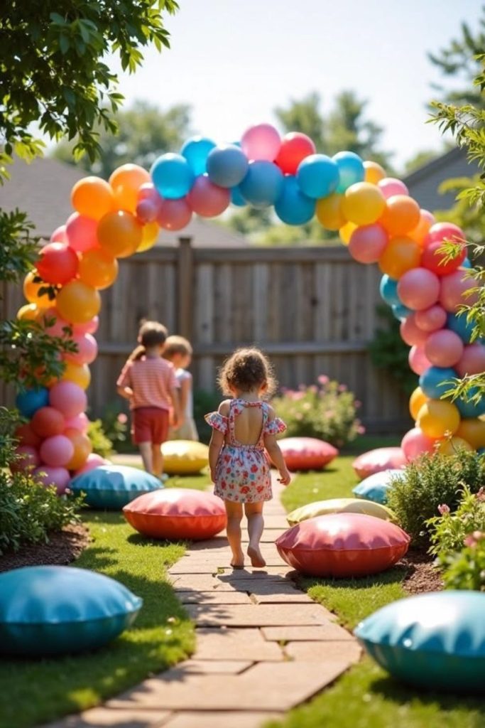 Balloon breeze yard colorful outdoor play space