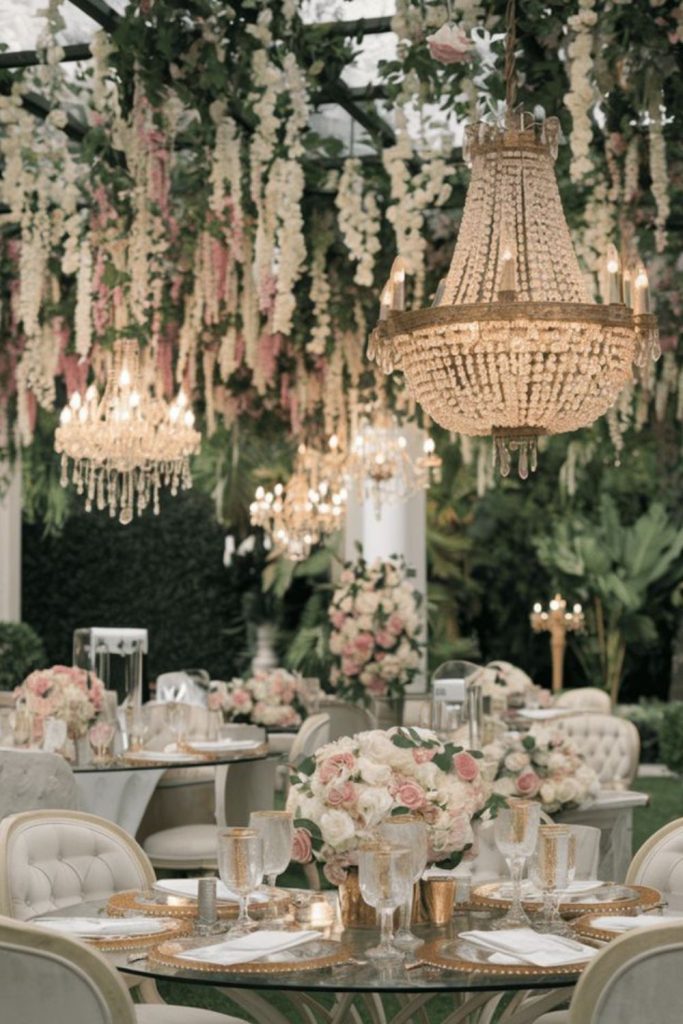 Crystal garden luxury twilight party