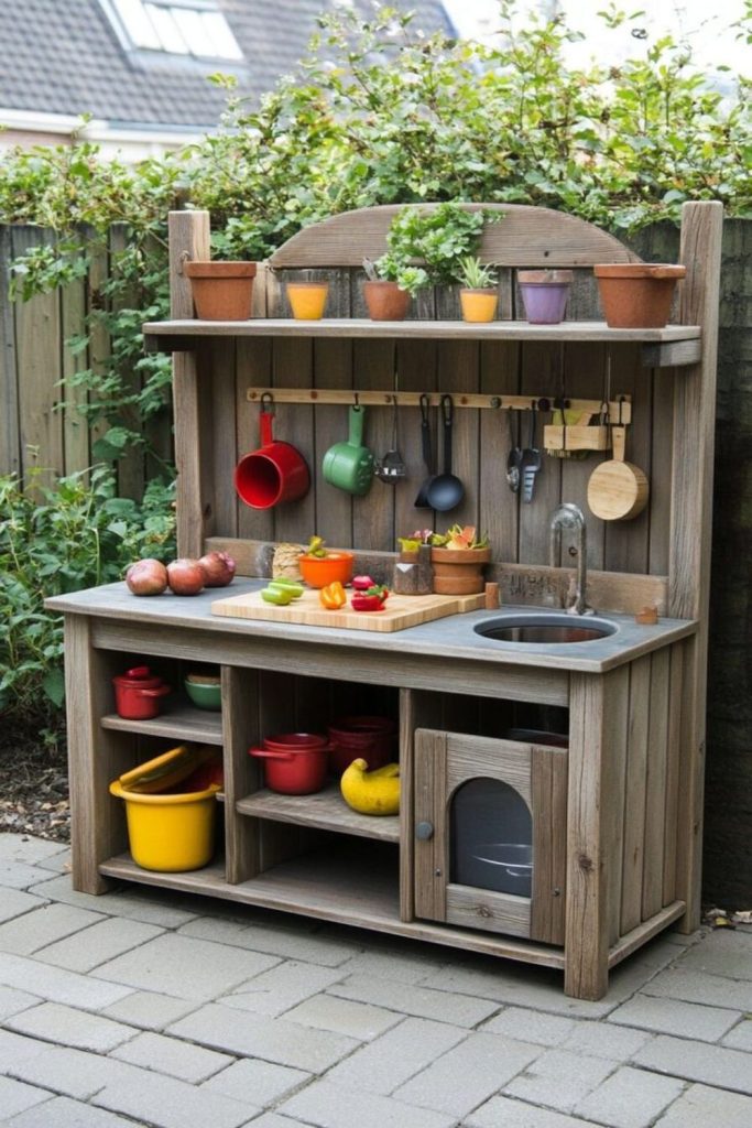 Drawer stack repurposed mud cabinet kitchen