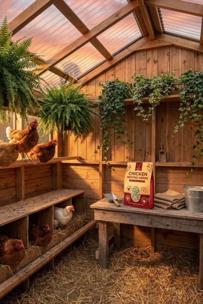 Eco friendly sustainable coop interior design
