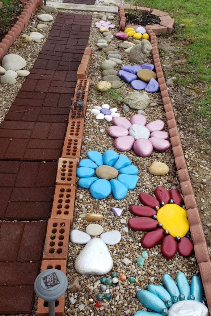 Flower walkway sensory nature toddler path experience