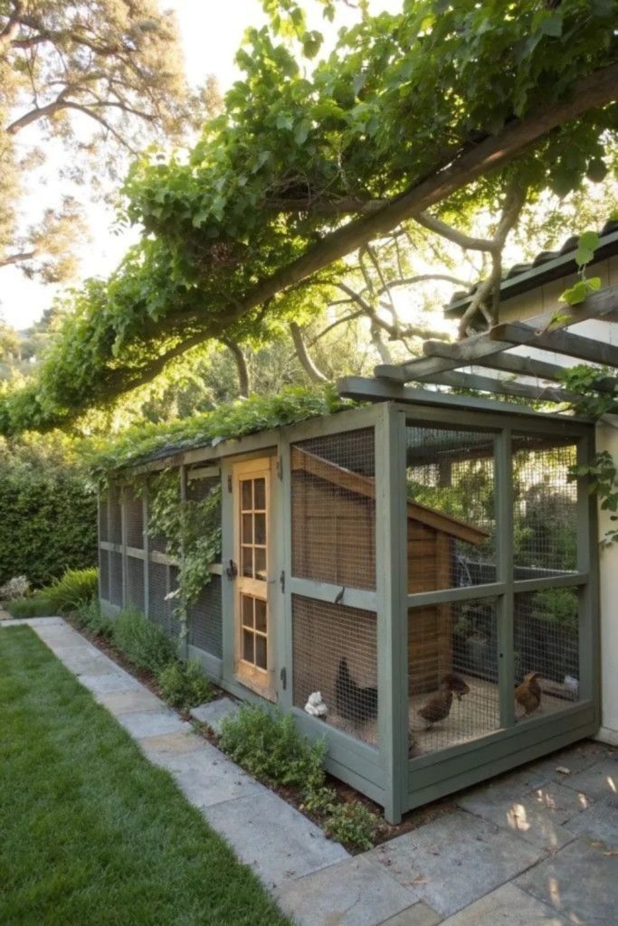 Jungle green lush coop interior design