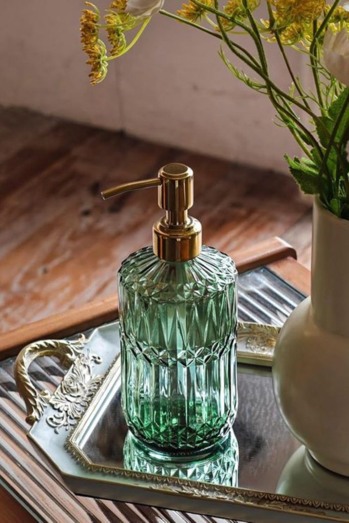 Jungle green mist soap dispenser