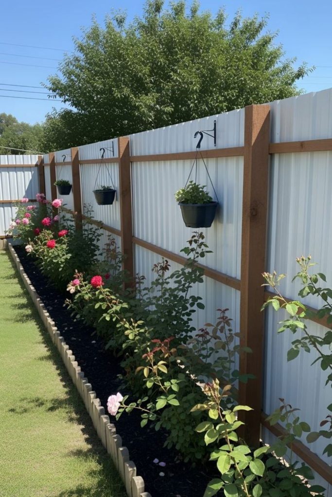 Dense hedge living natural privacy fence
