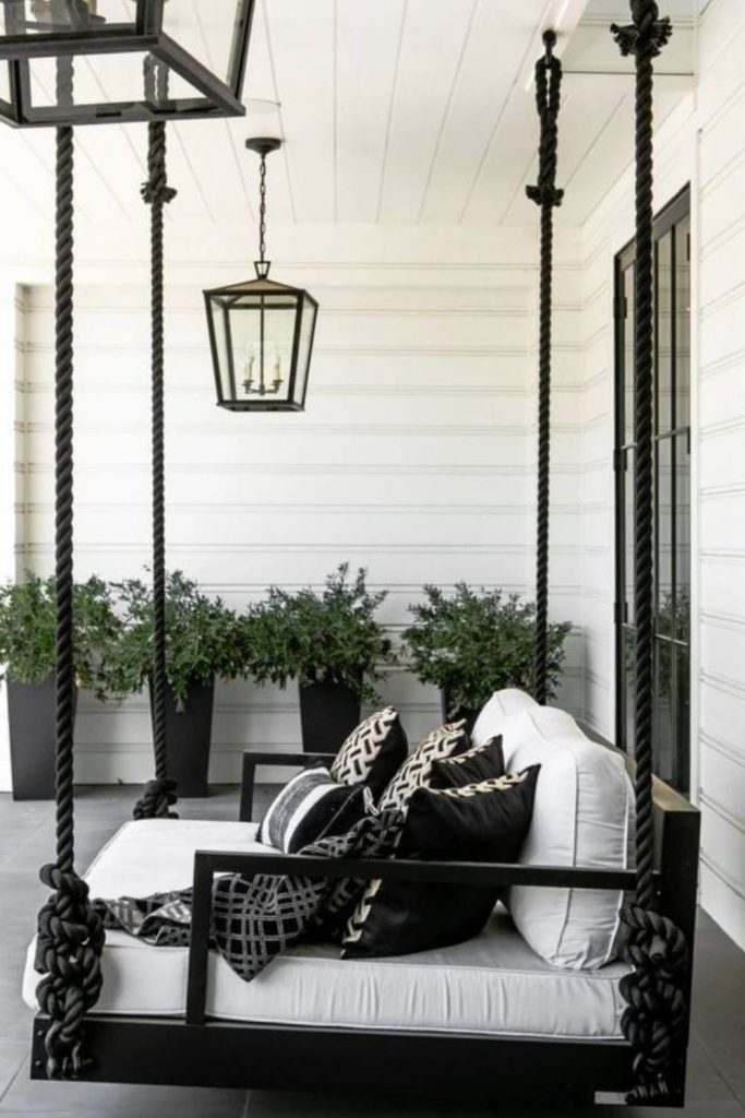 Dark iron gothic cradle swing design