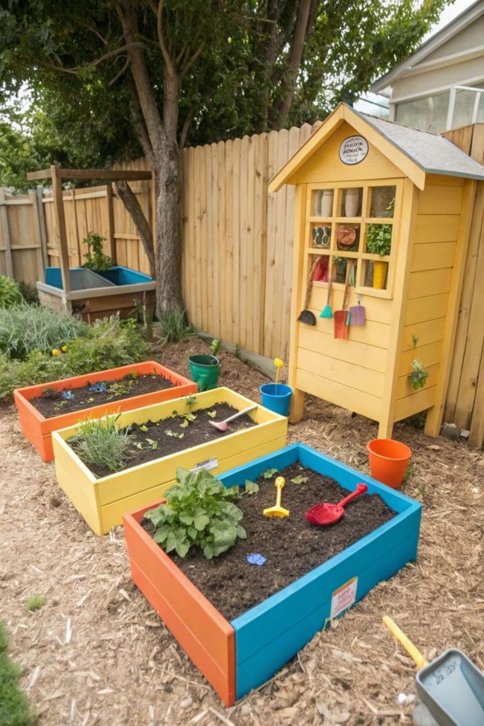 Mini farm garden pretend nature learning corner