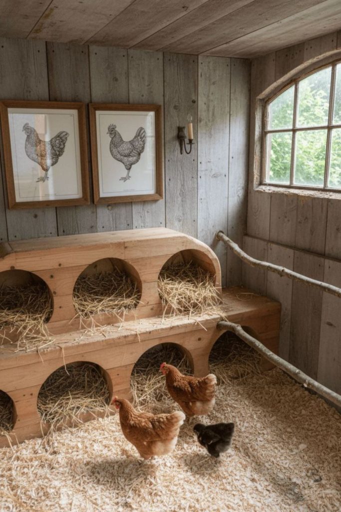 Modern concrete sleek coop interior style