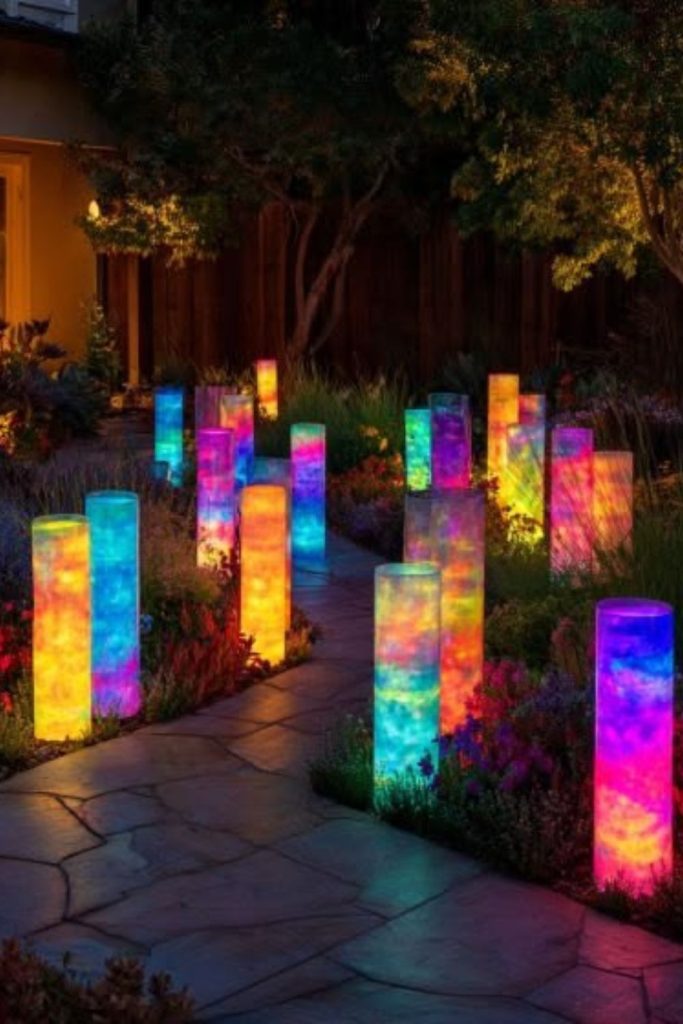 Neon garden night party vibes