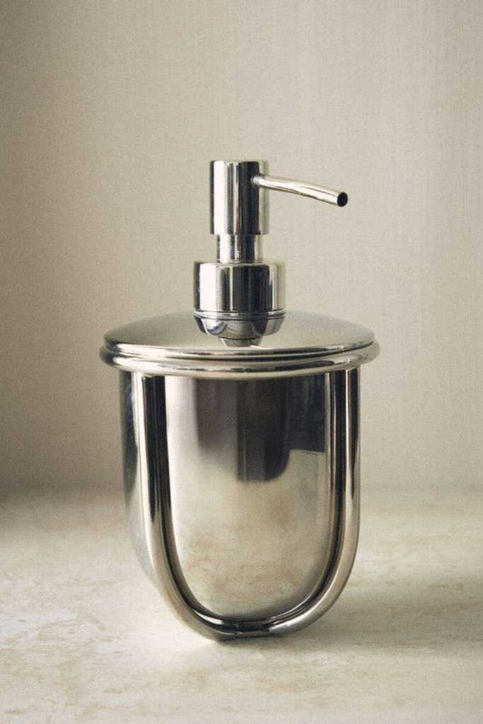 Retro chrome arcade soap dispenser