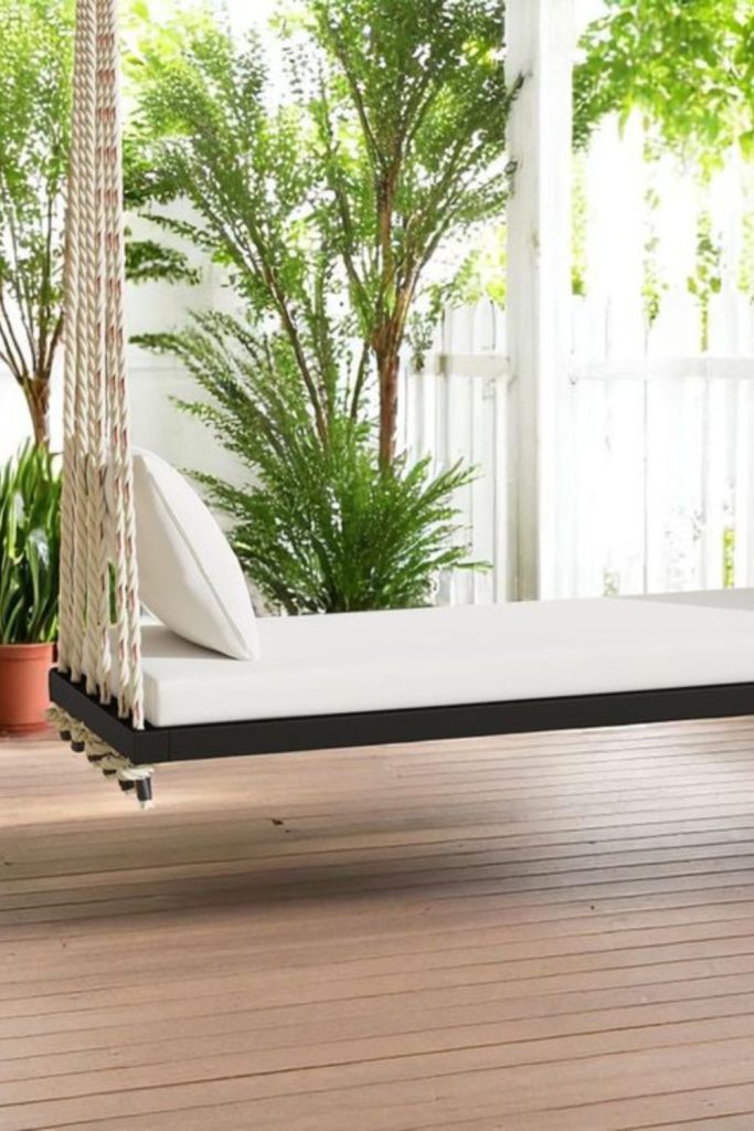 Rope hammock bench hybrid swing design