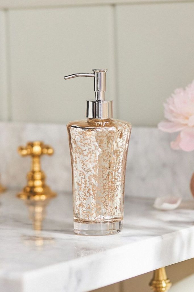 Rose gold elegant soap dispenser