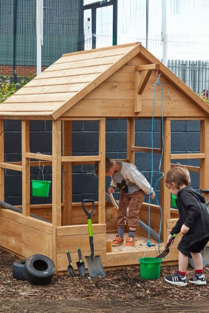 Sandcastle building creative toddler construction play zone