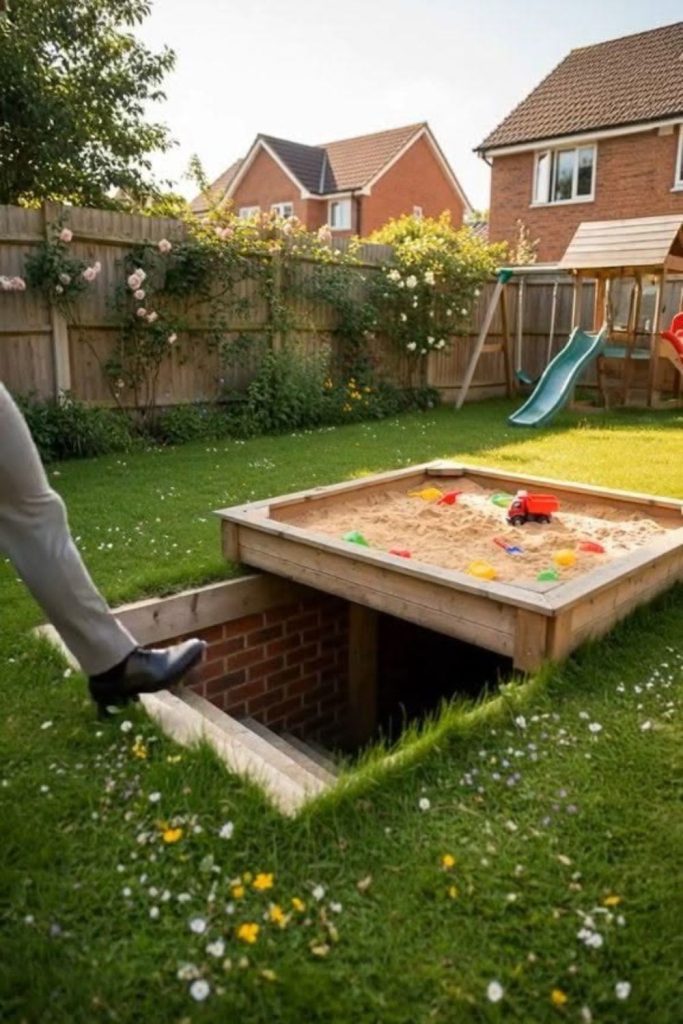 Crawl tunnel backyard adventure play space.