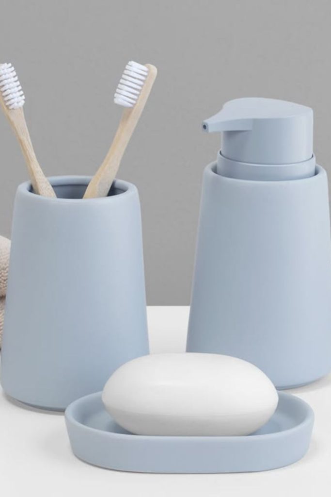 Soft cloud pastel soap dispenser